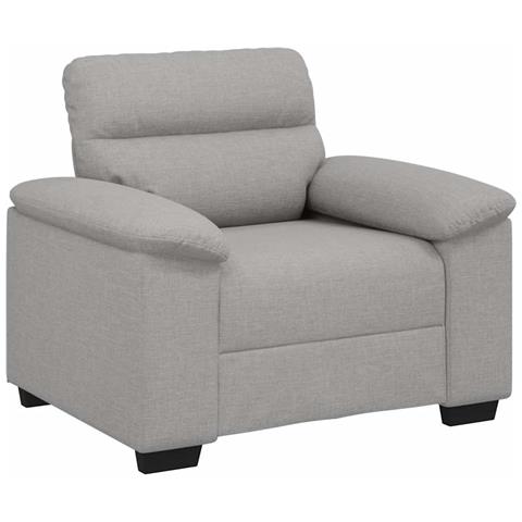 Divano Sedia Grigio Nuvola 55 cm in Tessuto - Foto 1