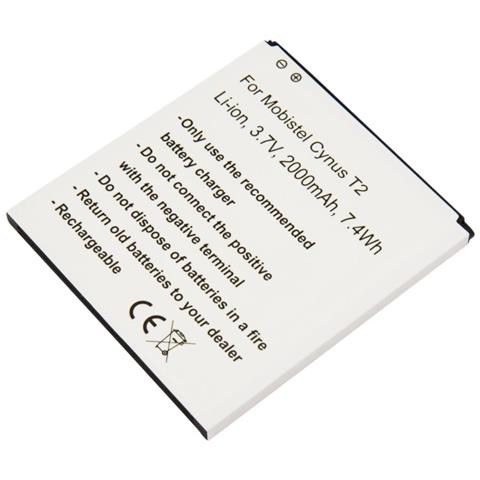 Batteria Di Ricambio Per Mobistel Cynus T2 3,7v 2000mah Li-ion - Foto 1