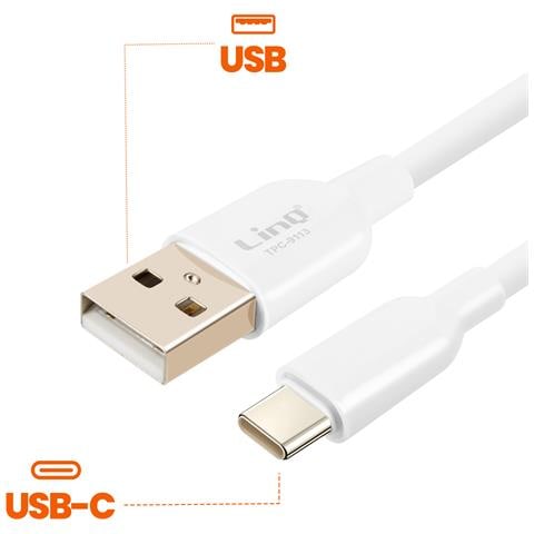 Cavo Di Carica E Trasferimento Usb A Usb-c 3a 36w Veloce 1,2 M, Bianco - Foto 2