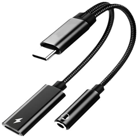 Adattatore 2 In 1 Type-c: Ricarica Rapida Pd 60w E Audio Hi-res 384hz/32bit Per Ipad Pro Black - Foto 2