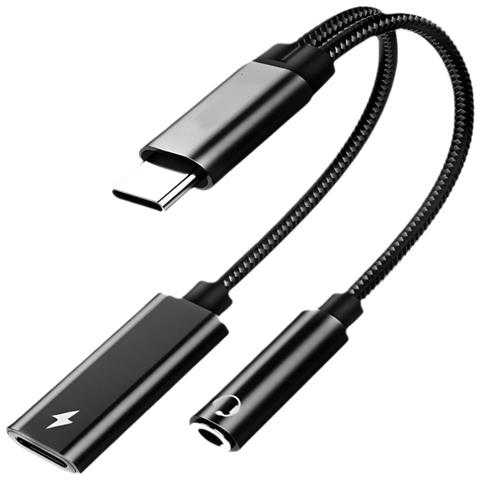 Adattatore 2 In 1 Type-c: Ricarica Rapida Pd 60w E Audio Hi-res 384hz/32bit Per Ipad Pro Black - Foto 1