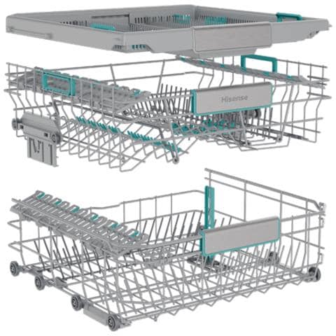 Lavastoviglie HV693A65AD A ScomparsaTotale Capacità 16 Coperti Classe A Colore Grigio - Foto 5