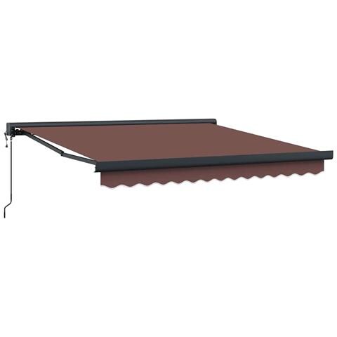 Tenda da Sole Retrattile Automatica Marrone 300x250 cm - Foto 1