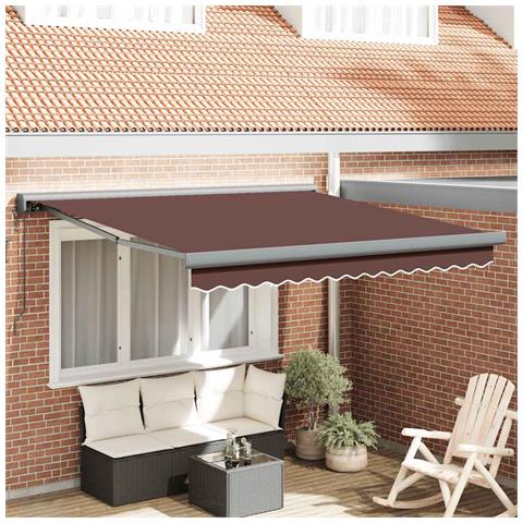 Tenda da Sole Retrattile Automatica Marrone 300x250 cm - Foto 2