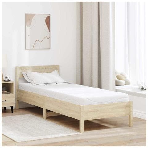 Materasso Bianco 70 x 200 cm Schiuma - Foto 2