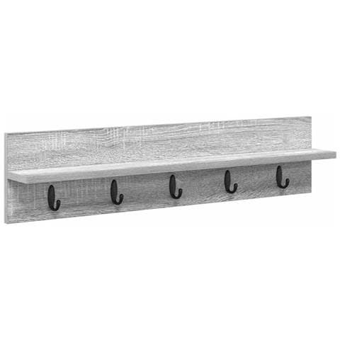 Appendiabiti a muro Grigio sonoma 80 x 10.5 x 18 cm - Foto 1