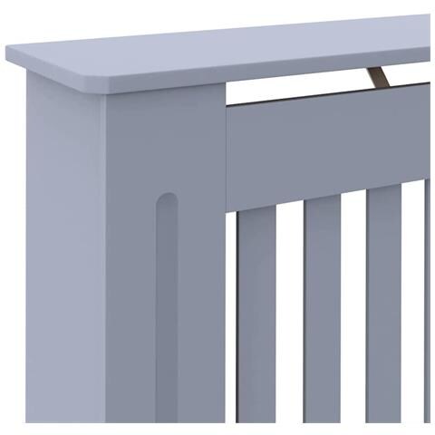 Copertura per radiatori 2 pcs Grigio 112 x 19 x 81.5 cm - Foto 9
