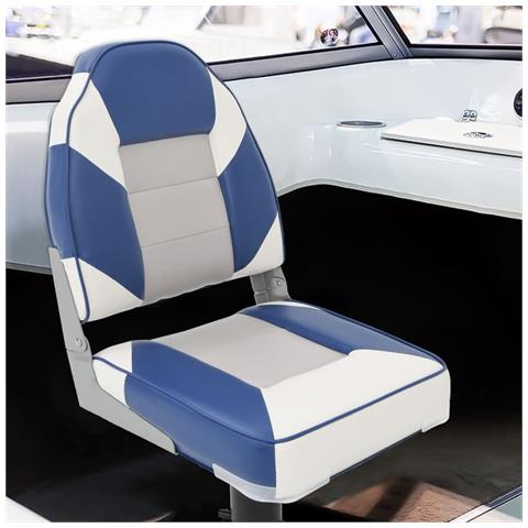 Set Sedile da Barca Pieghevole 2pz con Schienale Alto - Foto 2