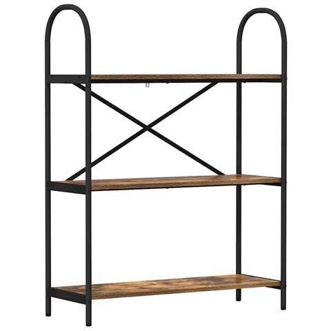 Libreria Rovere fumo 80 x 30 x 109 cm Legno multistrato - Foto 1