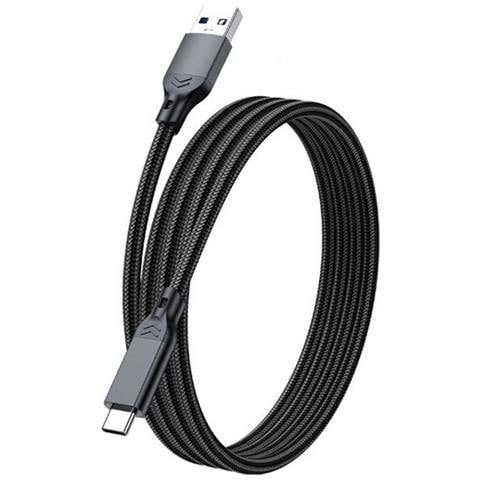 Cavo Usb 3.2 Type-c: Trasferimento Dati Ad Alta Velocità 10gbps E Ricarica Rapida 60w Black 5 M - Foto 2
