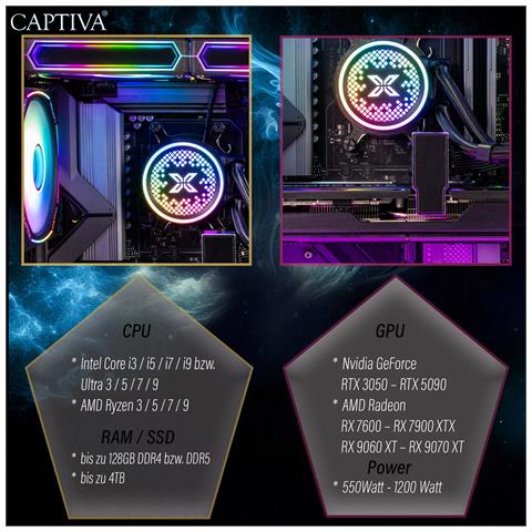 95461 PC /stazione di lavoro Intel® Core™ i7 i7-14700KF 16 GB DDR4-SDRAM 1 TB SSD NVIDIA GeForce RTX 5060 Nero - Foto 7