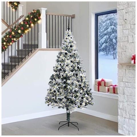 Albero di Natale artificiale con 300 LED Bianco 240 cm - Foto 2