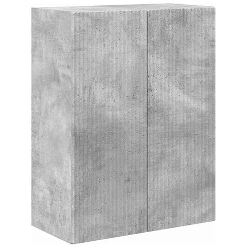 Mobile TV da parete Grigio cemento 59,5 x 31 x 80 cm - Foto 1