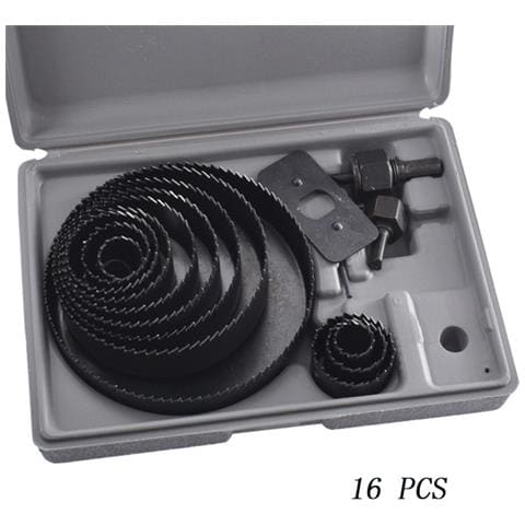 Kit Sega A Tazza In Acciaio Al Carbonio 16 Pezzi - Set Di Punte Per Taglio Legno - Foto 1