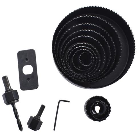 Kit Sega A Tazza In Acciaio Al Carbonio 16 Pezzi - Set Di Punte Per Taglio Legno - Foto 2