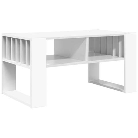 Tavolino da salotto Bianco 92 x 49,5 x 45 cm Legno multistrato - Foto 1