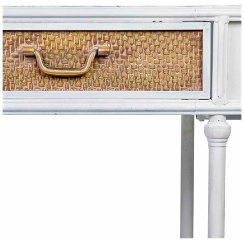 Mobili D'ingresso In Metallo Bianco 125x41x81h Cm - Foto 7