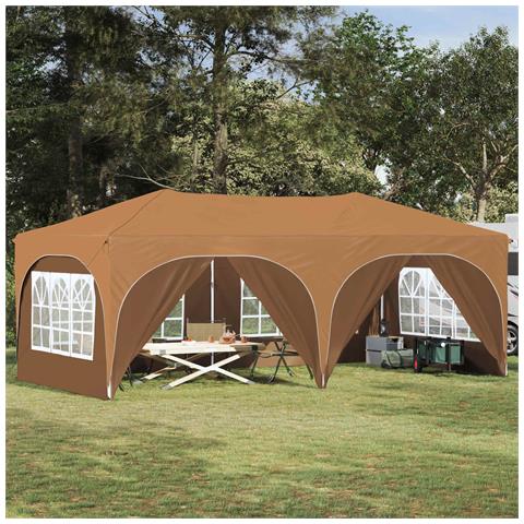 Tenda per feste a pop-up 575 x 288 x 245 cm Beige - Foto 2