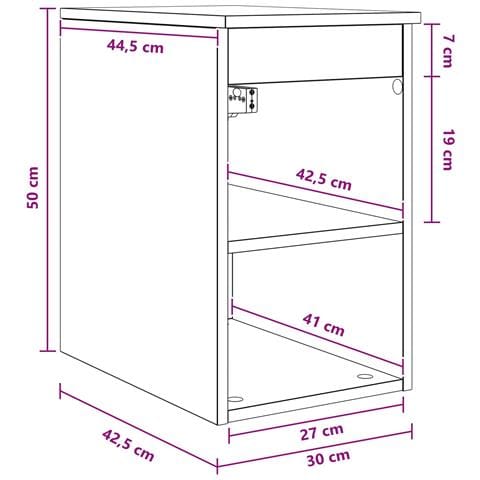 Armadio Bagno In-between Rovere Sonoma 30 x 44,5 x 50 cm - Foto 7