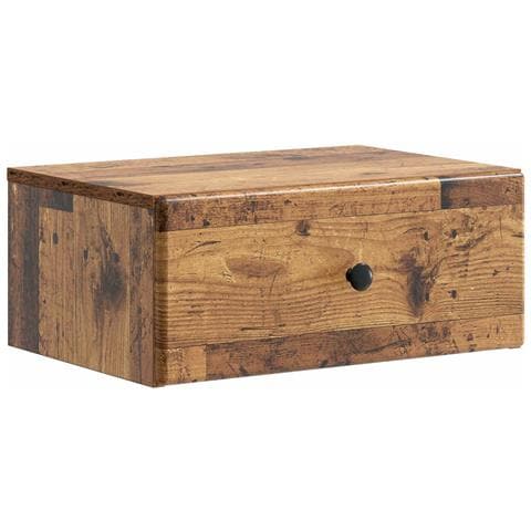 Mobiletto da notte a muro Legno antico 49 x 34,5 x 20 cm - Foto 1