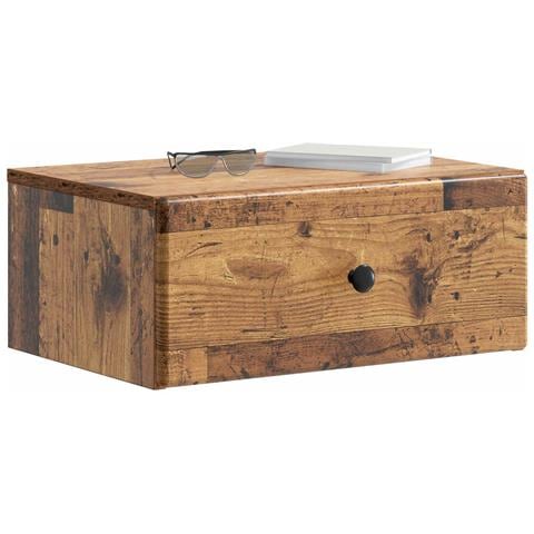 Mobiletto da notte a muro Legno antico 49 x 34,5 x 20 cm - Foto 2