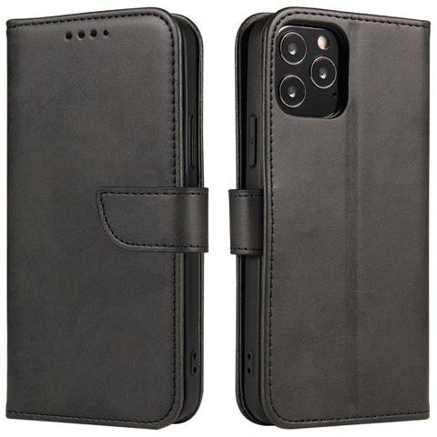 Custodia Magnetica Elegante Con Flap E Funzione Supporto Per Oneplus Nord N200 5g Nera - Foto 6