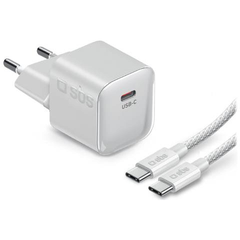 TETRKITGAN1C20MINI Caricabatterie per dispositivi mobili Universale Bianco AC Ricarica rapida Interno - Foto 1