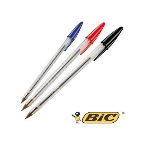 scatola 50 penna sfera cristal® medio 1,0mm blu bic® - Foto 5