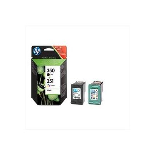Kit Cartucce Originali HP 350/351 (2 Pezzi) | Nero E Tricromia Per HP Deskjet D4260, Photosmart C5280, Officejet J5780