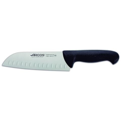 Serie 2900 - Coltello giapponese (Santoku) - Lama Acciaio Inossidabile Nitrum 180 Mm - Manico Polipropilene Colore Nero - Foto 1