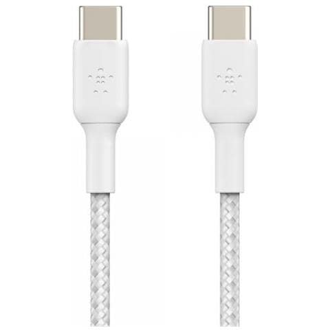 Cavo Intrecciato CAB004bt1MWH da USB-C a USB-C Lungho 1 Metro Colore Bianco - Foto 2