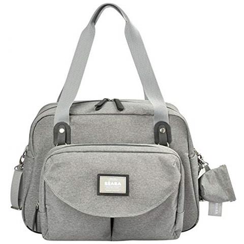 Beaba Borsone 940247 Per Pannolini Di Ginevra Ii Modulabile Davvero Capiente Scomparti Multipli Taschino Anteriore Rimovibile Materassini Per Cambiare Si Neonato Grigio - Foto 1