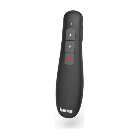 Hama 00139915 Puntatore Wireless Rf Nero (hama X-pointer Wireless Laser Presenter, 2.4ghz, Usb Receiver, 12m Range, Volu - Foto 1