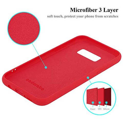 Custodia Compatibile Con Samsung Galaxy S8 In Liquid Rosso - Coperchio Protettivo In Silicone Tpu Flessibile - Foto 2