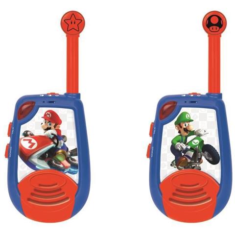 Mario Kart Walkie-talkie Digitali Per Bambini, Portata 2 Km E Funzione Codice Morse Lexibook - Foto 1