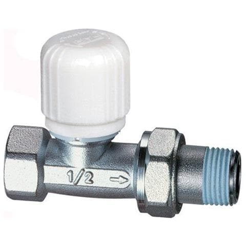 Valvola Termostatizzabile Diritta Cromata Attacco Per Tubo Ferro Articolo 1640 12 Misura 1/2"" Confezione Da 10 Pz - Foto 1