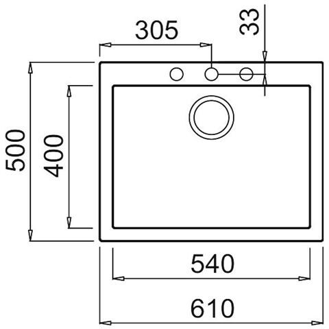LAV. QUADRA 110 61x50 1V AVENA 51 - Foto 2