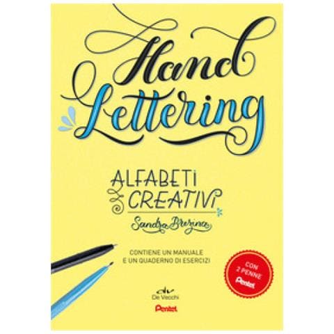 Sandra Brezina - Hand Lettering. Alfabeti Creativi. Con 2 Penne Pentel - Foto 1