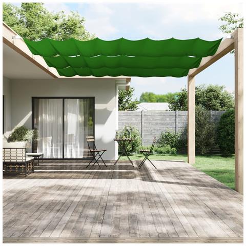 Paravento Verticale Verde Chiaro 140x360 Cm In Tessuto Oxford - Foto 2