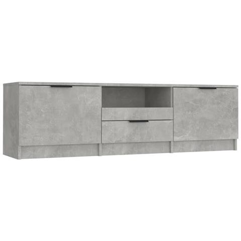 Mobile Per Tv Grigio Cemento 140x35x40cm Legno Multistrato - Foto 1