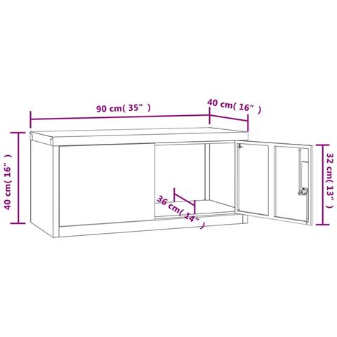 Armadio Classificatore Grigio Chiaro 90x40x40 Cm In Acciaio - Foto 11
