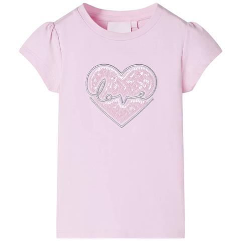 Maglietta Da Bambina Rosa Chiaro 104 - Foto 1