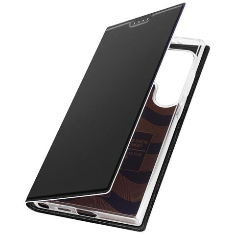 Custodia Per Samsung Galaxy S24 Ultra Copertina Portacarte Supporto, Nero - Foto 1