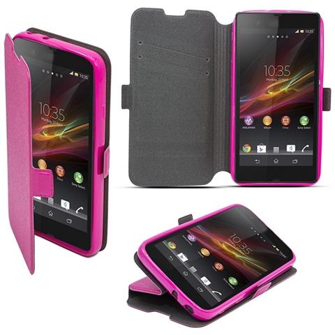 Custodia S-pocket Book Orizzontale Flip Cover Interno In Silicone Flip Case Per Htc 10 Pink - Foto 1