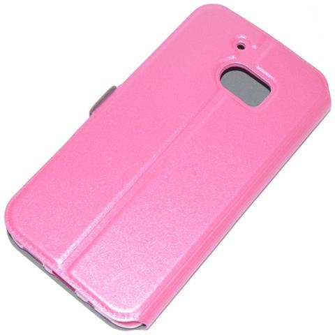 Custodia S-pocket Book Orizzontale Flip Cover Interno In Silicone Flip Case Per Htc 10 Pink - Foto 2