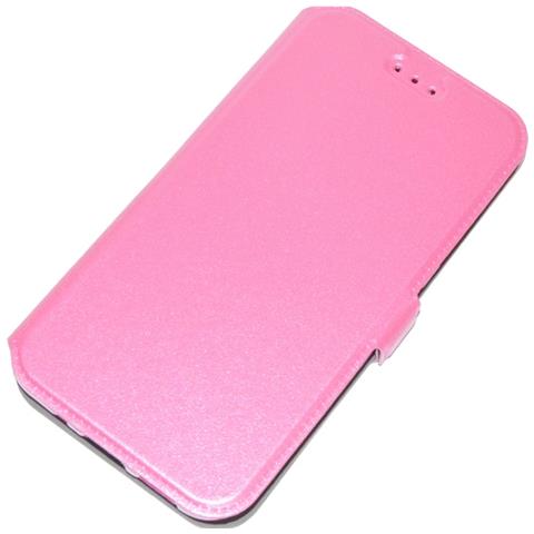 Custodia S-pocket Book Orizzontale Flip Cover Interno In Silicone Flip Case Per Htc 10 Pink - Foto 5