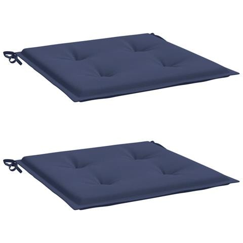 Cuscini Per Pallet 2 Pz Blu Marino 50x50x3 Cm In Tessuto Oxford - Foto 3