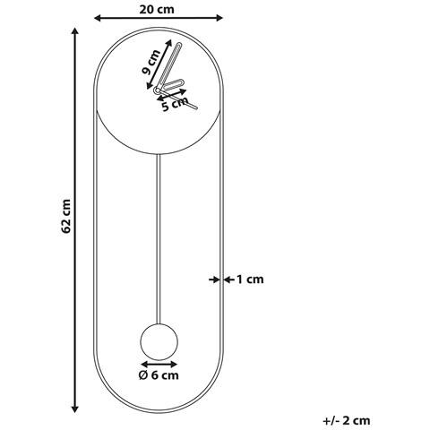Orologio Da Parete Salvan Metallo Nero - Foto 5