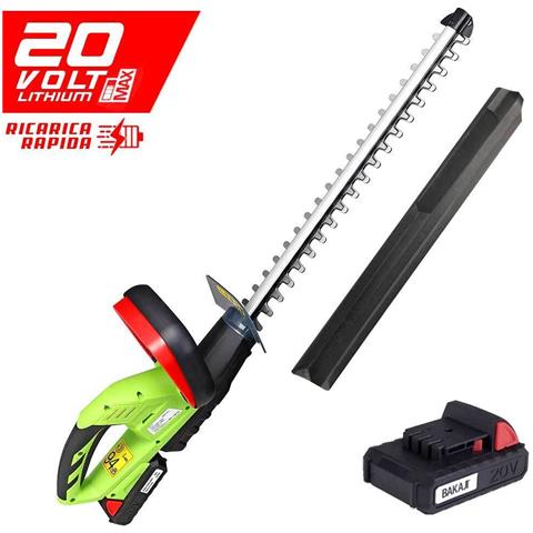 Tagliasiepi Elettrico a Batteria Litio 20V Sega Tagliabordi Decespugliatore - Foto 5