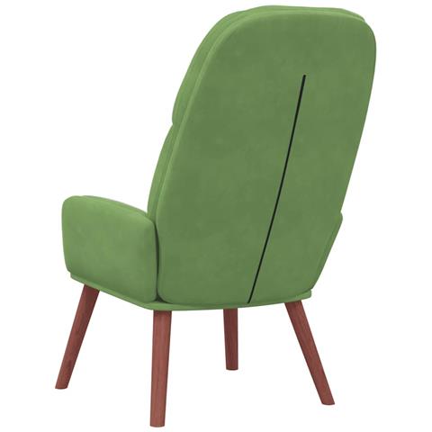 Sedia Relax Verde Chiaro in Velluto - Foto 2